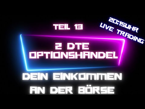 Dein Einkommen der Börse mit Optionshandel - Live Trading