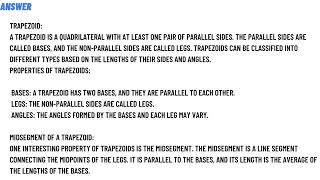 Unit 7 polygons and quadrilaterals homework 7 trapezoidsI don’t really understand
