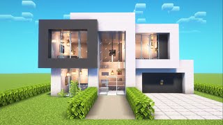 Minecraft: How to Build a Modern House Tutorial #52