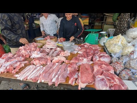 Cambodian Countryside Market Food Compilation   Ang Tasom Vs Vihear Sour Market   Street Food Tour