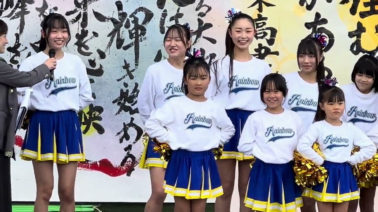 10人へインタビューと集合写真】 横 チアダンスRAINBOW鳥取 260308 とっとり楽しみん祭 4K60p