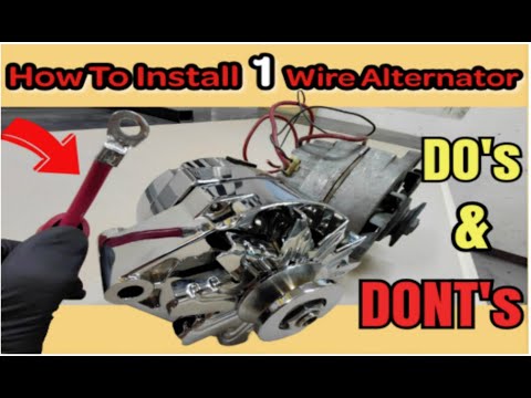 One Wire Alternator Conversion and Installation - D.I.Y. Auto Restoration