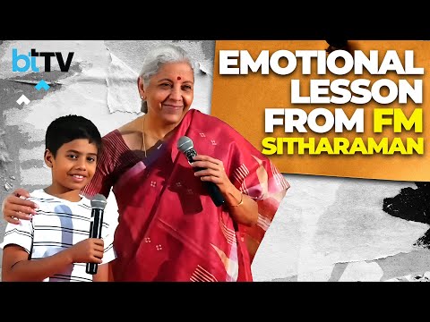 Nirmala Sitharaman's Emotional Moment: Teaching Children The Value Of Saving