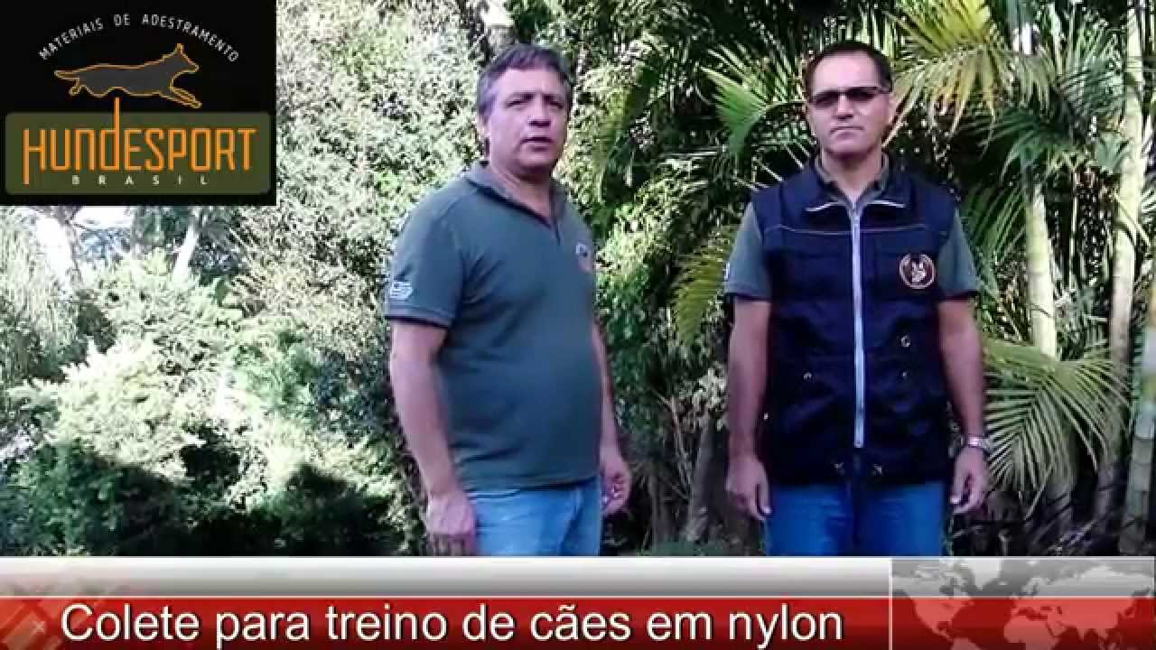 Colete para treino de cães em nylon. Hundesport Brasil