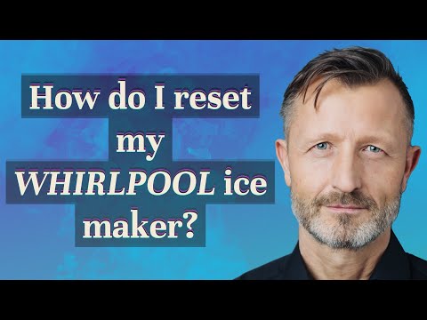 How do I reset my Whirlpool ice maker?