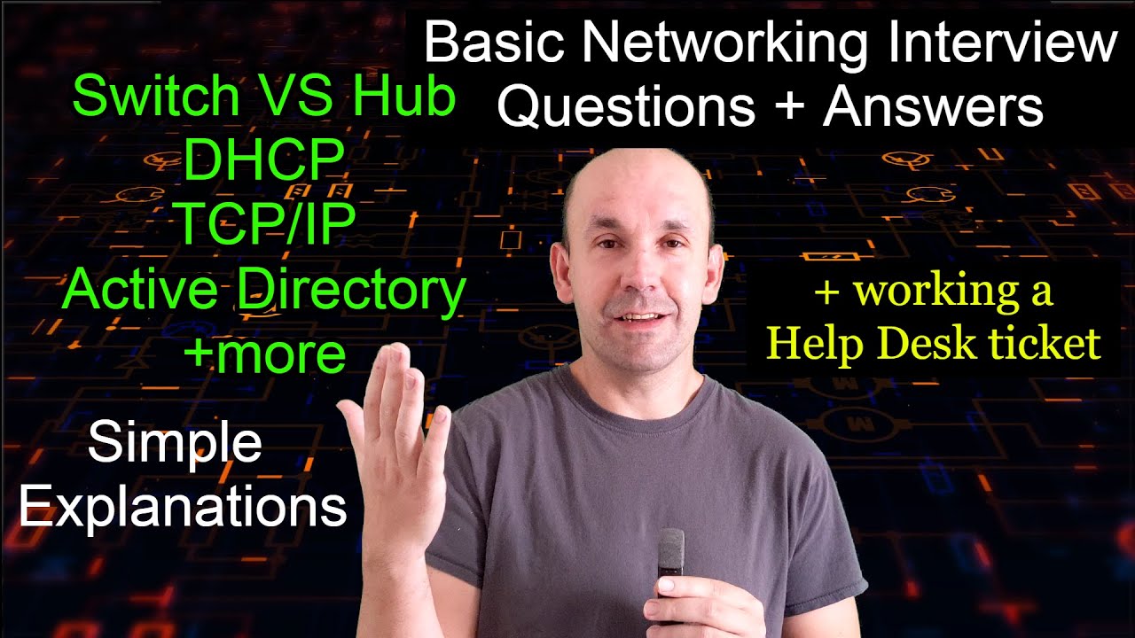 Answering Basic Networking Interview Questions, + a Help Desk Ticket