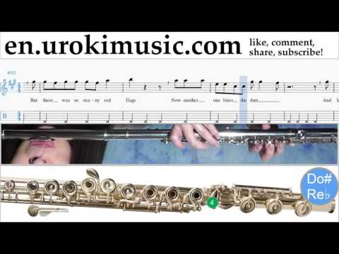 How to Play Flute Sia Elastic Heart Part#2 Melody School Learn Class Course Tutorial Sheet Music