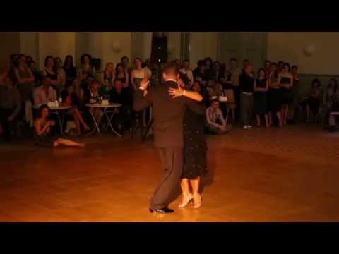  Graciela Gonzalez  and  Vladimir Khorev  are  dancing  at  White Nights tango festival  in  2015