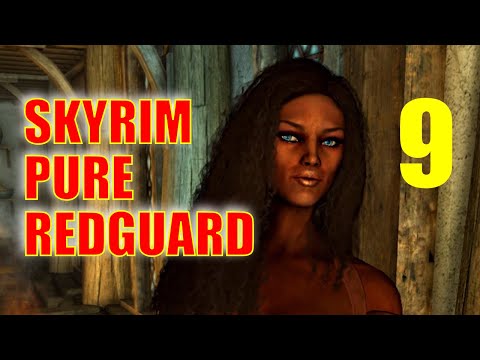 Skyrim PURE REDGUARD Walkthrough - Part 9: Embershard Orcish Plate Dwarven Bow Power Smithing