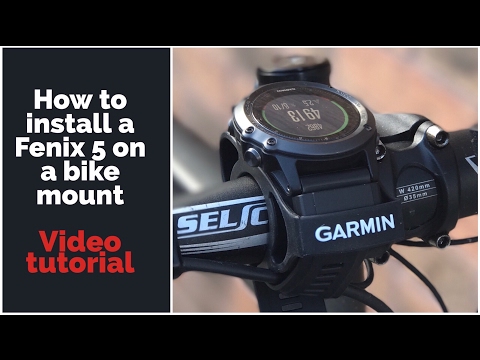 How to install a Garmin Fenix 5 and 3 onto a bike mount