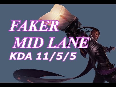 SKT T1 Faker - Lucian vs Kassadin - KR LOL Solo Rank