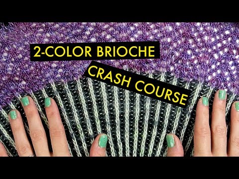 TUTORIAL: 2-Color Brioche Knitting (Flat)