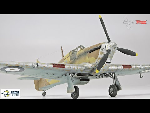 Hurricane Mk I Trop 1:72. FULL BUILD. Arma Hobby 70026
