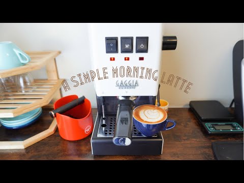 MORNING COFFEE AT HOME EP 6| A SIMPLE LATTE WITH GAGGIA CLASSIC PRO PID