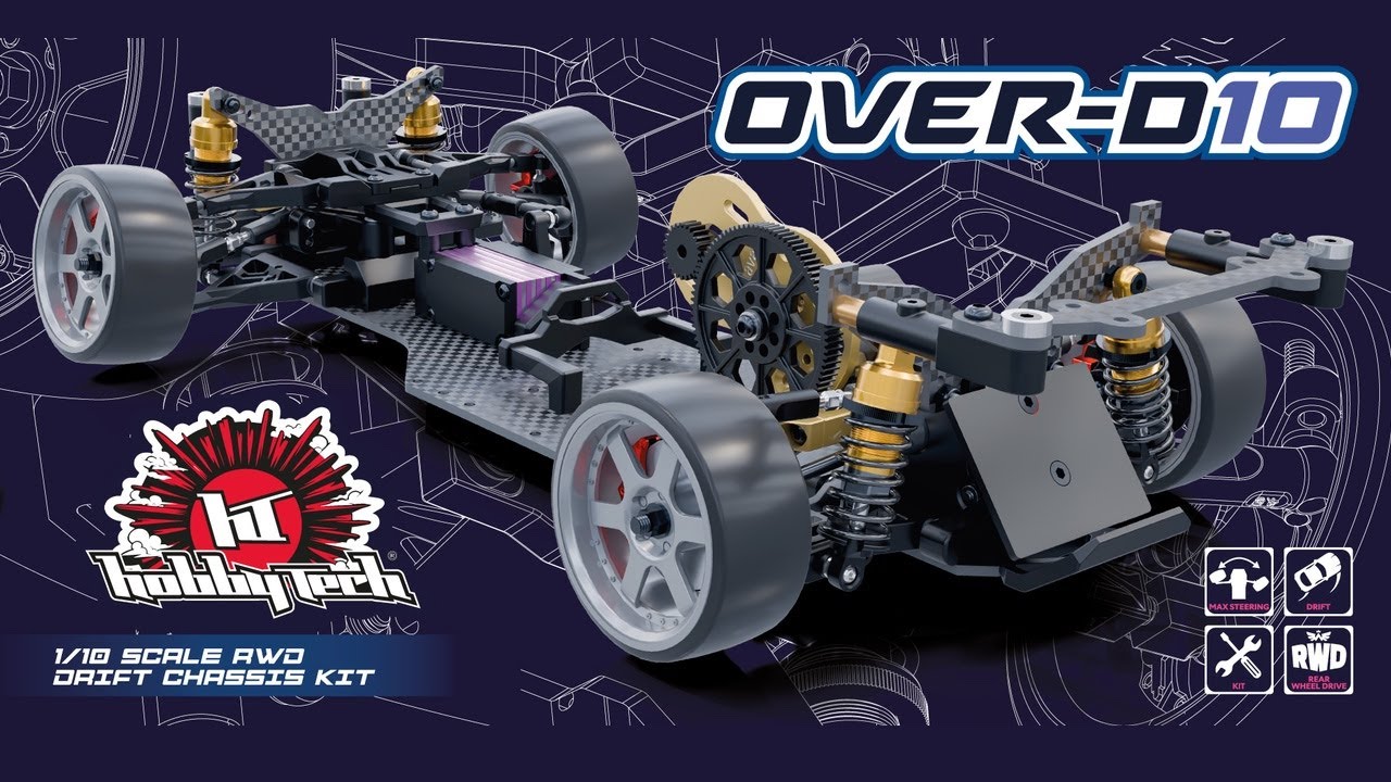 Combo pack 1/10 Drift OVER-D10 RWD car kit
