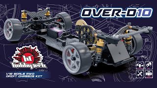 Combo pack 1/10 Drift OVER-D10 RWD car kit