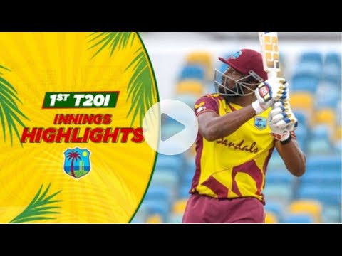 Pakistan vs Westindies ||Rain calls off 1st t20 International || 1st innings highlights