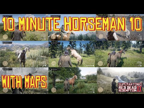 Horseman 10 in 10 Minutes, With Arthur and Locations, in Red Dead Redemption 2