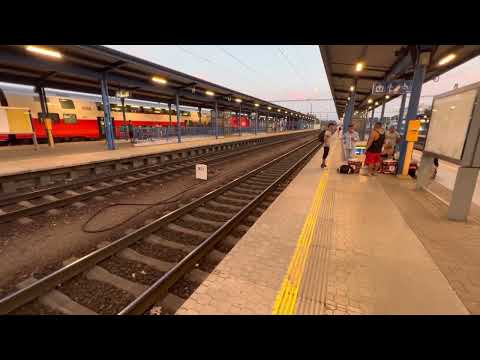 Czech State Railways freight & passenger trains at Breclav station on July 21, 2022