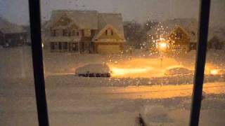 preview picture of video 'Time lapse Snow Storm 2010, Winchester VA'