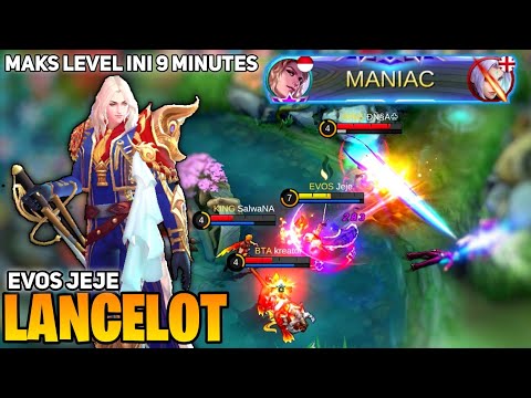 MANIAC! Lancelot Fast Hand [ Former Top 1 Global Lancelot ] By Evos Jeje. - Mobile Legend