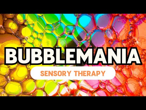 Bubbles and Calming Music || Autism Sensory Therapy