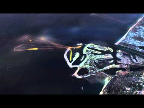 NETHERLANDS FROM ABOVE 2 - Rotterdam land reclamation and shipping