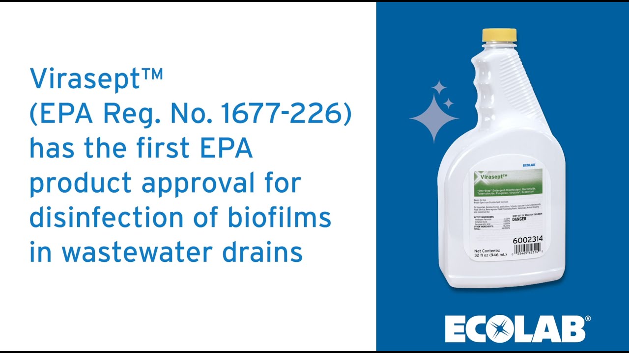 Ecolab Virasept Foaming Application for Drain Disinfection 佳敏企業