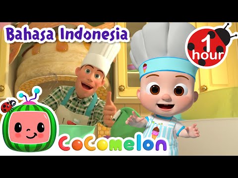 Tepuk Kue, Buat kue🎂🍰 | CoComelon Bahasa Indonesia - Lagu Anak Anak | Nursery Rhymes