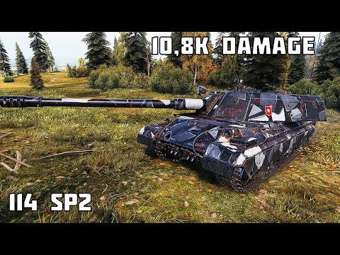 114 SP2 • 10,8K DAMAGE 5 KILLS • World of Tanks