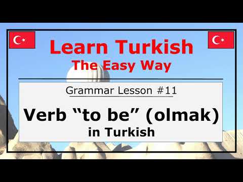 Verb "To Be" (Olmak) in Turkish Language (Grammar Lesson #11)