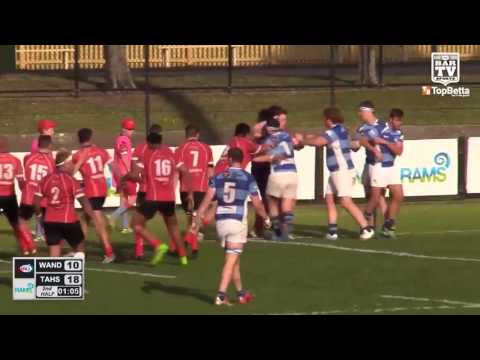 2016 NHRU Premier 1 Minor Semi Final Highlights - Wanderers v Waratah