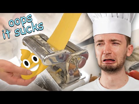 We tried making pasta without a recipe...