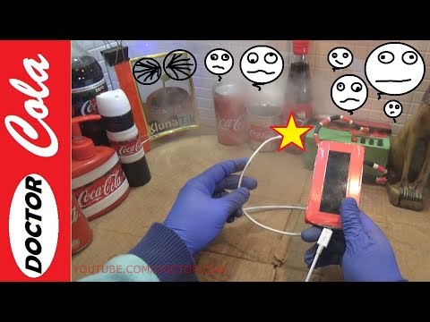 Coca Cola Feeds Phone - Coca Cola Phone Battery – Handmade Energy - Experiment Coca Cola Challenge Video