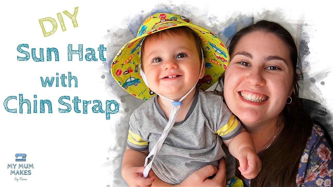 BABY AND KIDS SUMMER HAT WITH CHIN STRAP DIY | Two Hat Method Hat Tutorial with Free Pattern