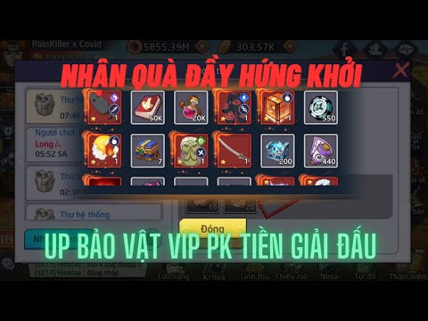 Huyền thoại nhẫn giả - Nhận Đại Kình Đao & full quà mốc 1300 ghép chữ - Up đội hình PK