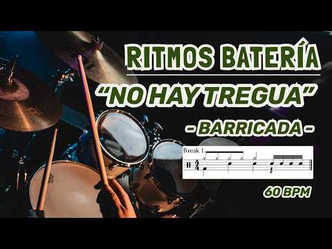 RITMOS de NO HAY TREGUA en BATERÍA – Barricada (10 Ritmos Fáciles)