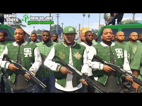 How To Join Grove Street Families Gang in GTA 5! (Gang Missions,clothes,territories)