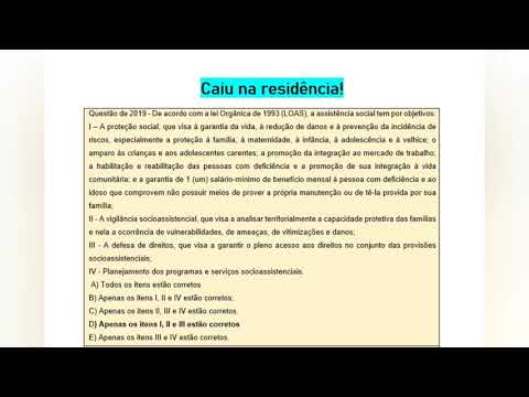 Resolução de questões da banca COPEVE - Serviço Social - LOAS PARTE I