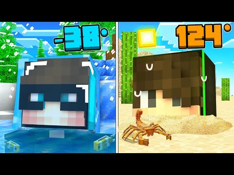 KAAN STYLE VE EFE BUZDA YAŞAMAK VS ÇÖLDE YAŞAMAK 😱 - Minecraft