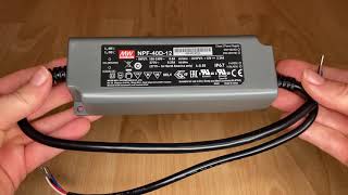 Mean Well NPF-40D-12 Stmívatelný zdroj pro LED 40W
