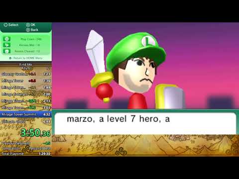 (Former WR) Find Mii Any% Speedrun in 5:54