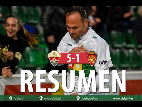 RESUMEN | Elche CF 5-1 Deportivo Aragón | Segunda B, grupo 3, jornada 22
