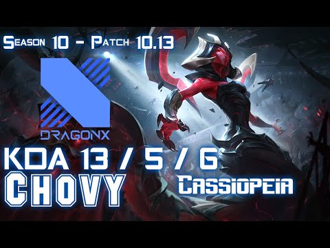 DRX Chovy CASSIOPEIA vs DARIUS Top - Patch 10.13 KR Ranked