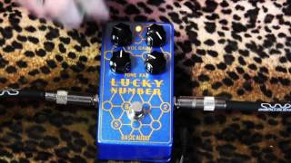 Video thumbnail for Basic Audio LUCKY NUMBER hybrid Fuzz Distortion Overdrive pedal of love & pain by gearmanndude