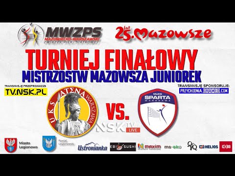 tv.nsk.pl [LIVE1] UKS Atena KSG Warszawa - MUKS Sparta Warszawa 2024-01-26 14:10 TURNIEJ JUNIORKI