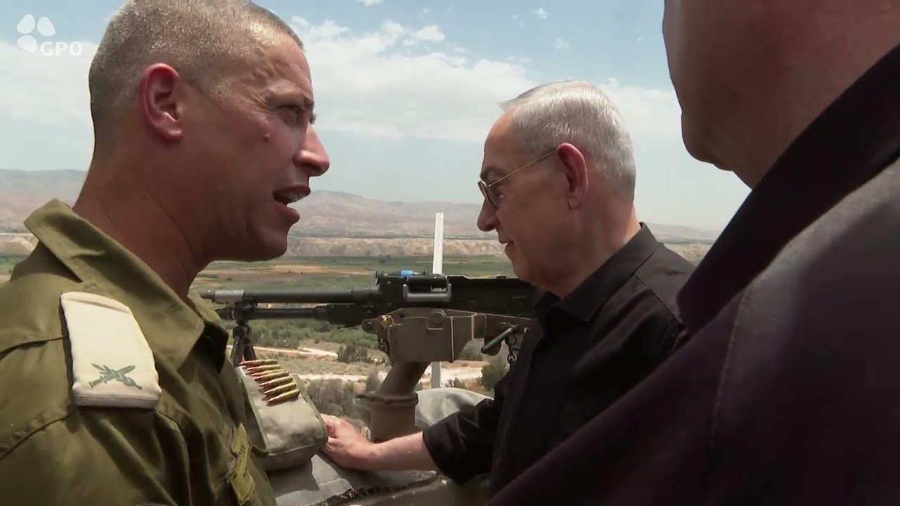 ראש הממשלה בנימין נתניהו בביקור בגבול המזרחי במרחב אוגדה 96.