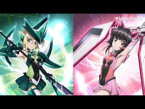 Symphogear XD Unlimited Kirika And Shirabe Kiss Kiss 💋😘 @bushi_pr @Kirika_SG_i02Igalima