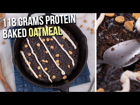 Chocolate Baked Protein Oatmeal Skillet Recipe