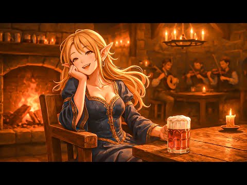 Medieval Tavern Fantasy Music | Peaceful D&D Tavern Music for Relaxing, Inspired By Skyrim, Witcher